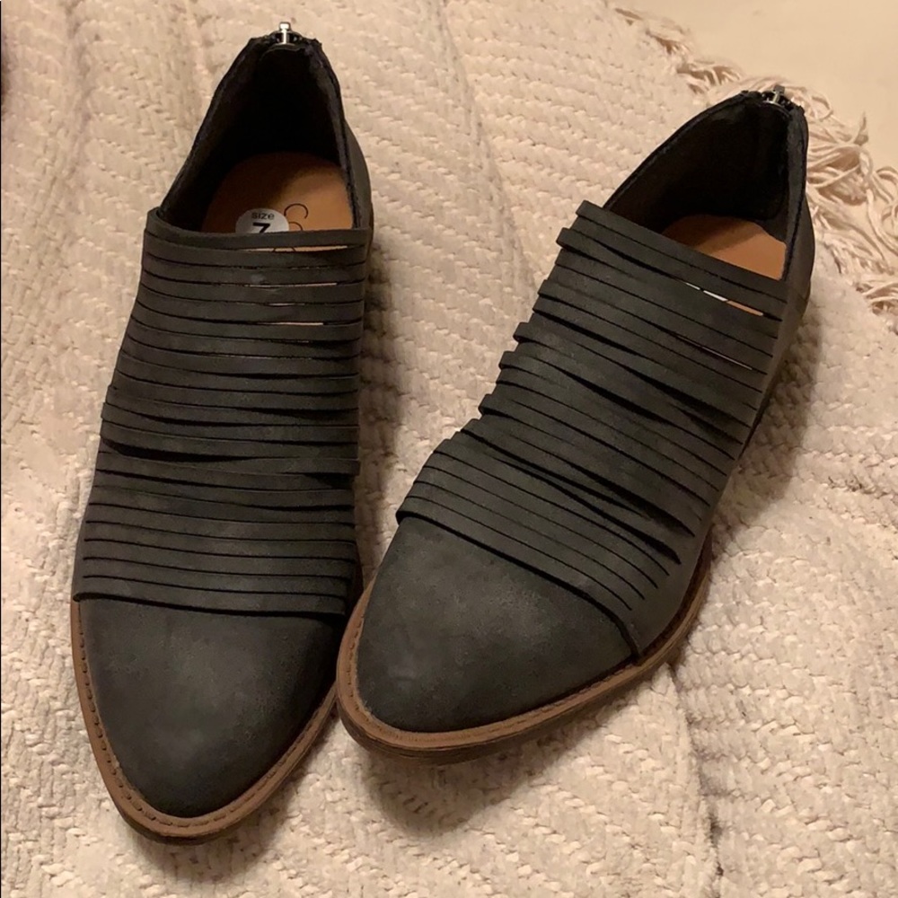 Grey booties